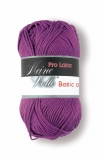 Pro Lana Basic Cotton uni Farbe 45 purpur